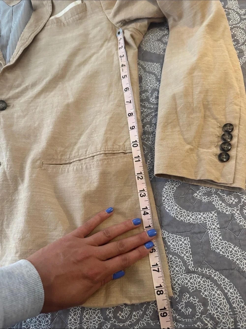 GUESS Men’s Light Tan 100% cotton Sport Coat